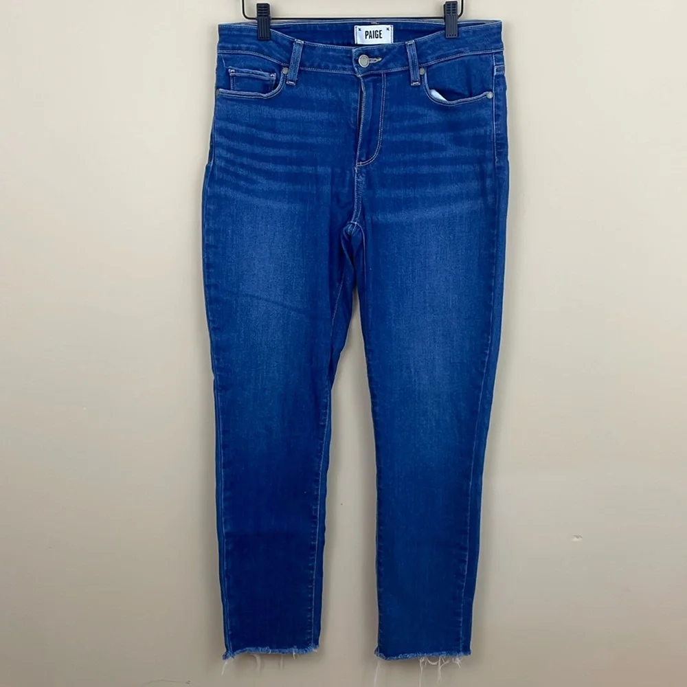 PAIGE jeans Kylie Crop raw hem ankle jeans 30